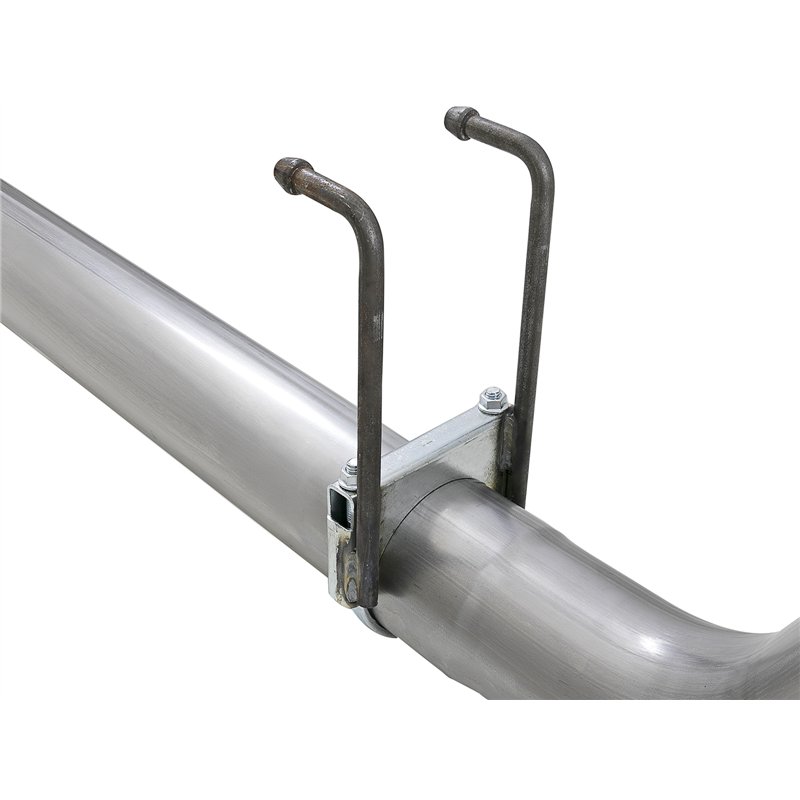 aFe Power | Rebel XD Series 4 IN 409 Stainless Steel DPF-Back Exhaust w/Dual Black Tips - F-250 / F-350 6.7L 2017-2025
