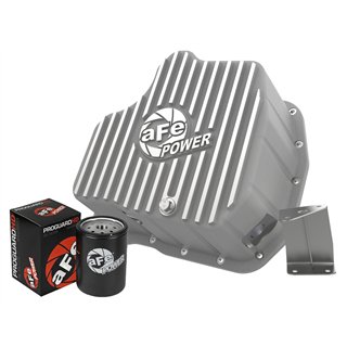aFe Power | aFe POWER Street Series Engine Oil Pan Raw w/ Machined Fins - Chevrolet / GMC 6.6L 2001-2010