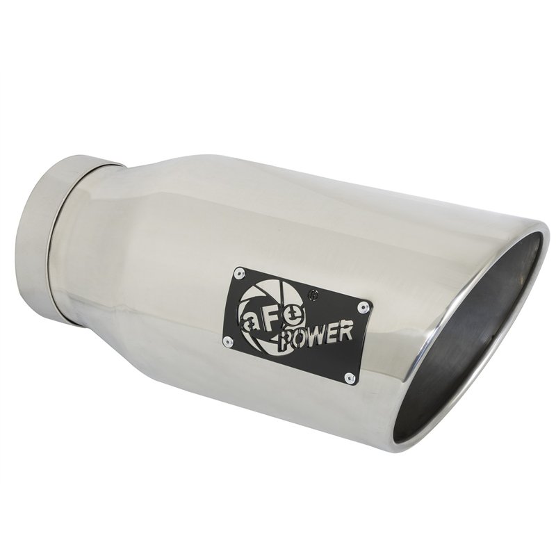 aFe Power | Large Bore-HD 5 IN 409 Stainless Steel DPF-Back Exhaust System w/Polished Tip - Ram 2500 / 3500 6.7L 2019-2025