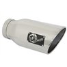aFe Power | Large Bore-HD 5 IN 409 Stainless Steel DPF-Back Exhaust System w/Polished Tip - Ram 2500 / 3500 6.7L 2019-2025