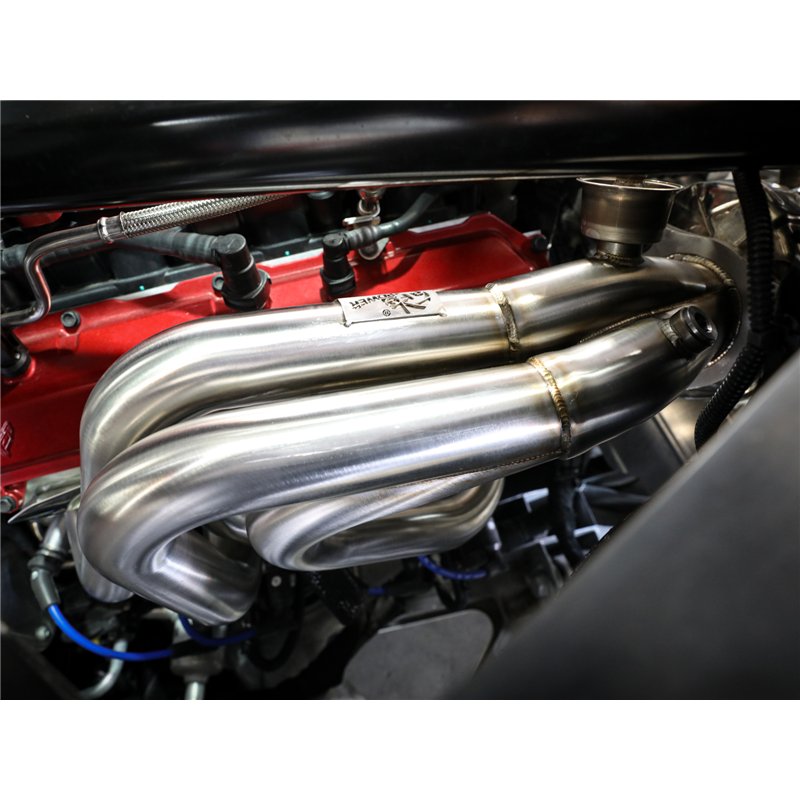 aFe Power | Twisted Steel 1-7/8 IN to 2-3/4 IN 304 Stainless Headers w/ Raw Finish - Corvette 6.2L 2020-2025