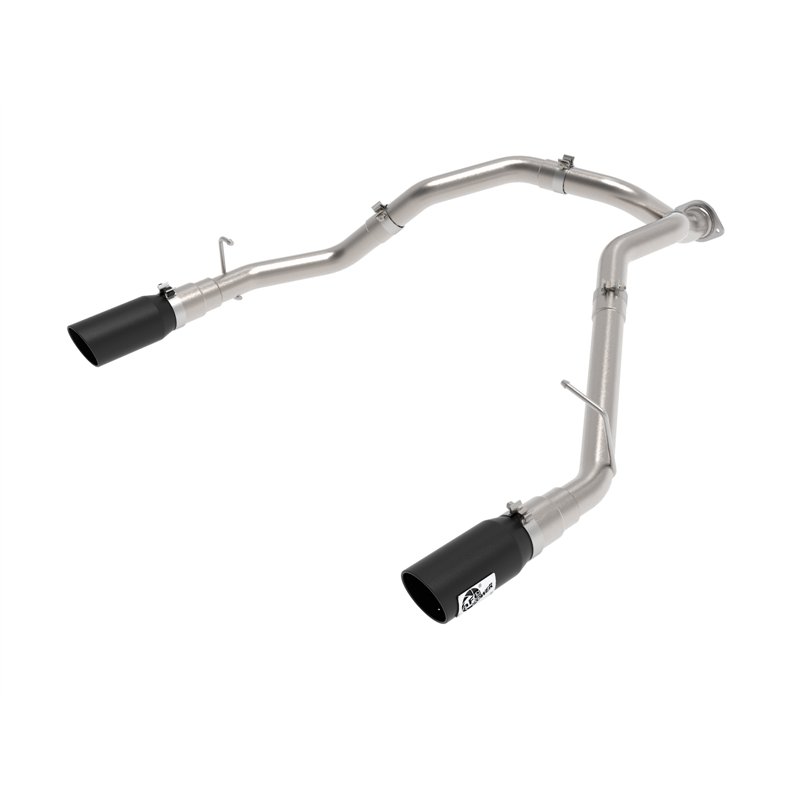aFe Power | Large Bore-HD 3 IN 409 Stainless Steel DPF-Back Exhaust System w/Black Tip - Ram 1500 3.0L 2020-2023