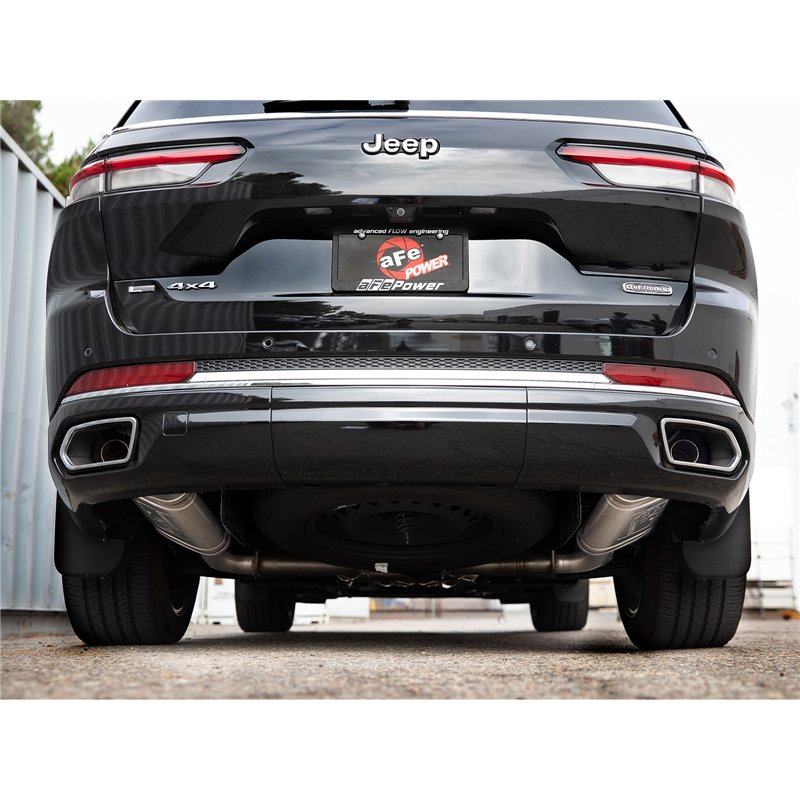 aFe Power | Vulcan Series 2-1/4 IN to 2-1/2 IN Stainless Steel Cat-Back Exhaust System - Grand Cherokee L 3.6L / 5.7L 2021-2025