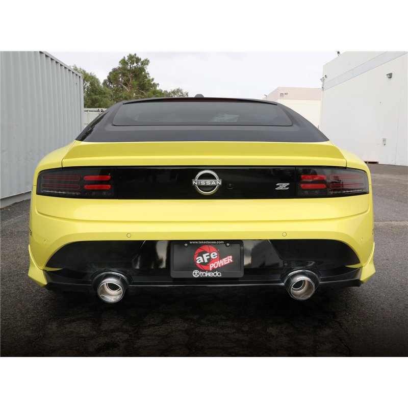 aFe Power | Takeda 2-1/2 IN 304 Stainless Steel Cat-Back Exhaust System w/ Carbon Fiber Ti - Z 3.0T 2023-2025