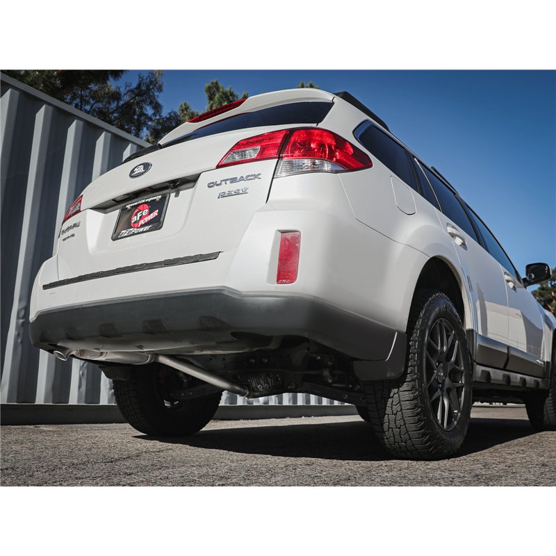 aFe Power | Takeda 2-1/4 to 2-1/2 IN 304 Stainless Steel Cat-Back Exhaust - Outback 2.5L 2010-2014