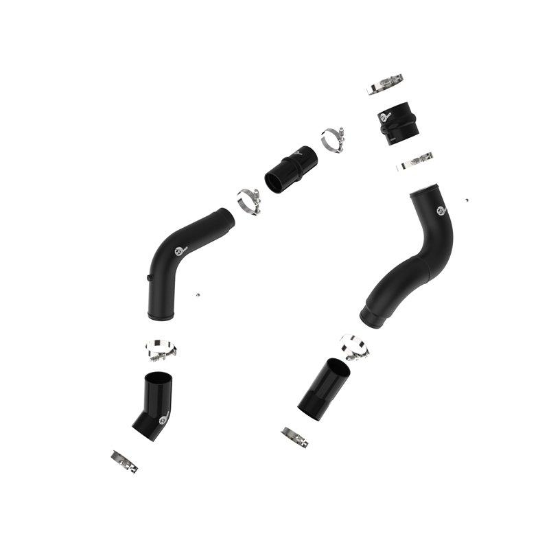 aFe Power | BladeRunner Aluminum Hot and Cold Charge Pipe Kit Black - Ram 2500 / 3500 6.7L 2019-2023
