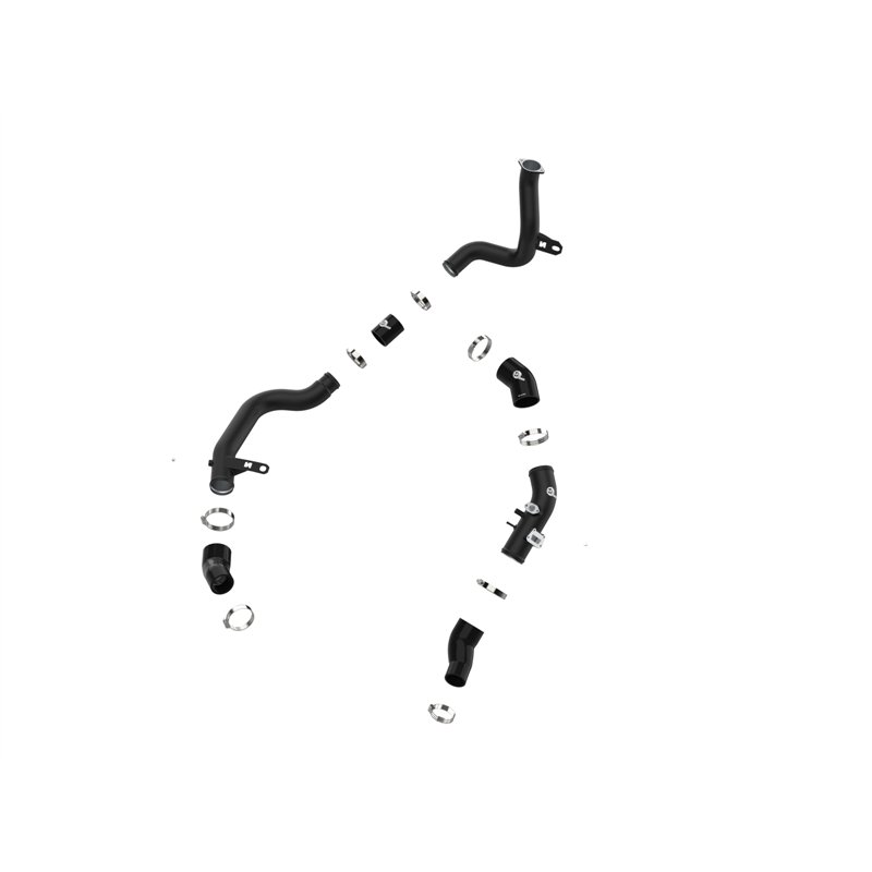 aFe Power | BladeRunner Aluminum Hot and Cold Charge Pipe Kit Black - Kona N 2.0T 2022-2023