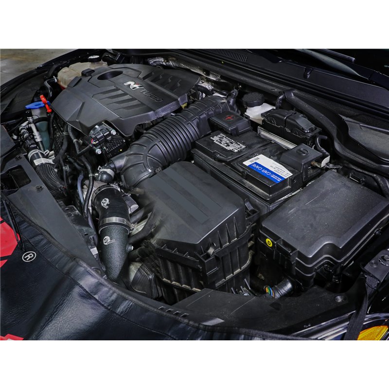 aFe Power | BladeRunner Aluminum Hot and Cold Charge Pipe Kit Black - Kona N 2.0T 2022-2023