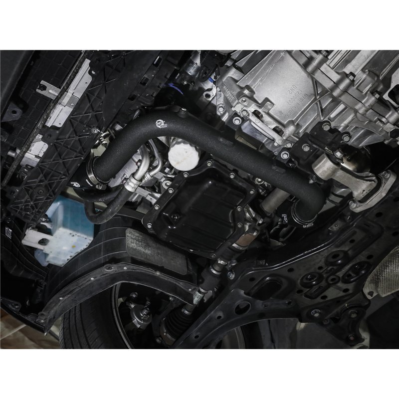aFe Power | BladeRunner 2-1/4 IN & 2-1/2 IN Aluminum Hot and Cold Charge Pipe Kit Black