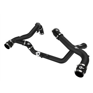 aFe Power | BladeRunner 2-1/4 IN & 2-3/4 IN Aluminum Hot and Cold Charge Pipe Kit Black - Explorer / Aviator 3.0T 2020-2021