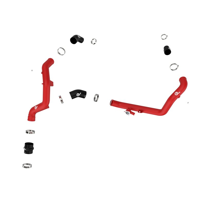 aFe Power | BladeRunner 2-1/4 IN Aluminum Hot Charge Pipe Red - Explorer / Aviator 3.0T 2020-2021