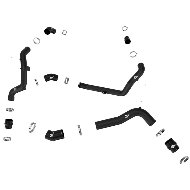 aFe Power | BladeRunner Aluminum Hot and Cold Charge Pipe Kit Black - Explorer / Aviator 3.0T 2022-2025