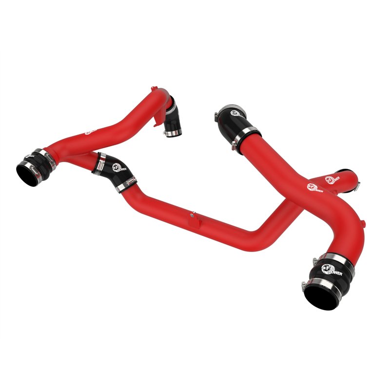 aFe Power | BladeRunner 2-1/4 IN to 2-3/4 IN Aluminum Hot Charge Pipe Black - Explorer / Aviator 3.0T 2022-2025