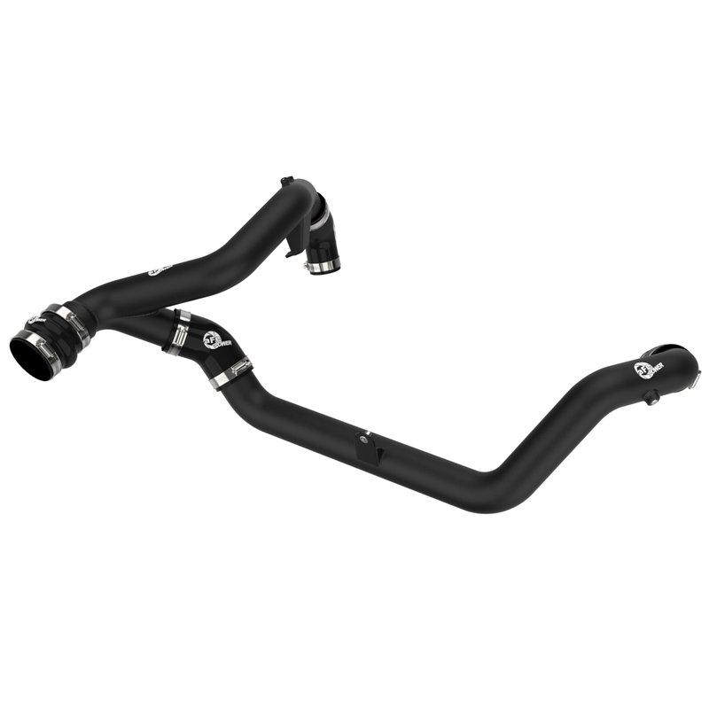 aFe Power | BladeRunner 2-1/4 IN Aluminum Hot Charge Pipe Black - Explorer / Aviator 3.0T 2022-2025