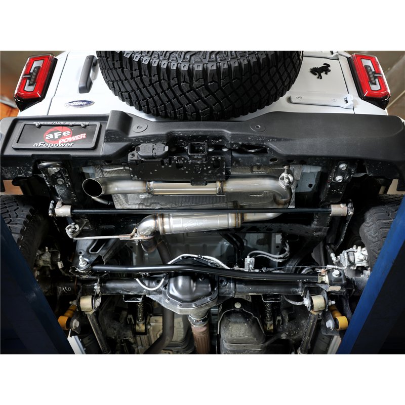 aFe Power | Apollo GT Series 3 IN 409 Stainless Steel Axle-Back Hi-Tuck Exhaust System - Bronco 2.3T / 2.7T 2021-2025