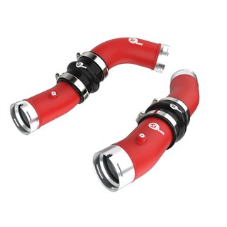 aFe Power | BladeRunner Aluminum Hot and Cold Charge Pipe Kit Red - Land Cruiser / Tacoma 2.4T 2024-2025