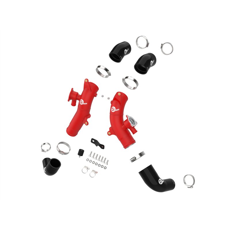 aFe Power | BladeRunner 2-1/2 IN Aluminum Hot Charge Pipe Black - Sequoia / Tundra 3.4T 2022-2025