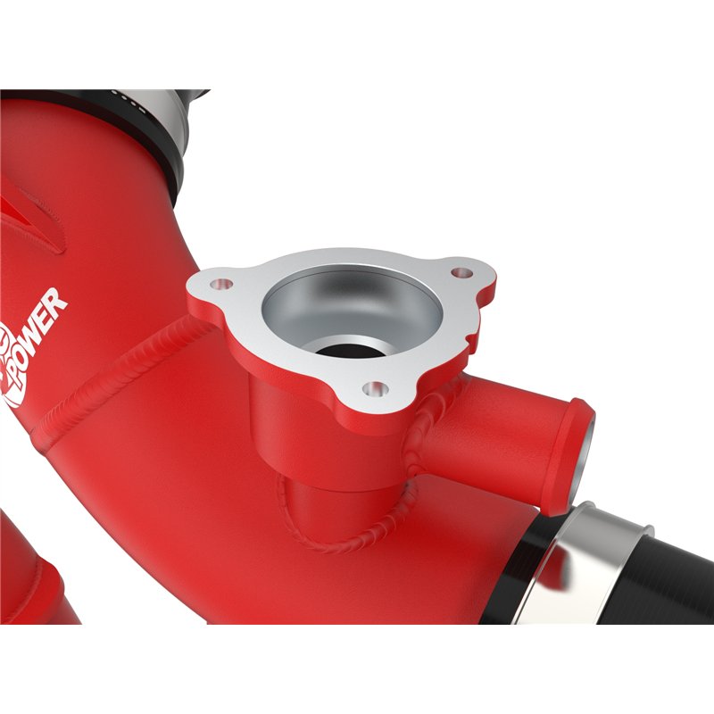 aFe Power | BladeRunner 2-1/2 IN Aluminum Hot Charge Pipe Black - Sequoia / Tundra 3.4T 2022-2025