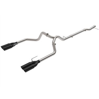 aFe Power | Vulcan Series 3 IN 304 Stainless Steel DPF-Back Exhaust System w/Black Tip - Silverado / Sierra 1500 3.0L 2023-2025