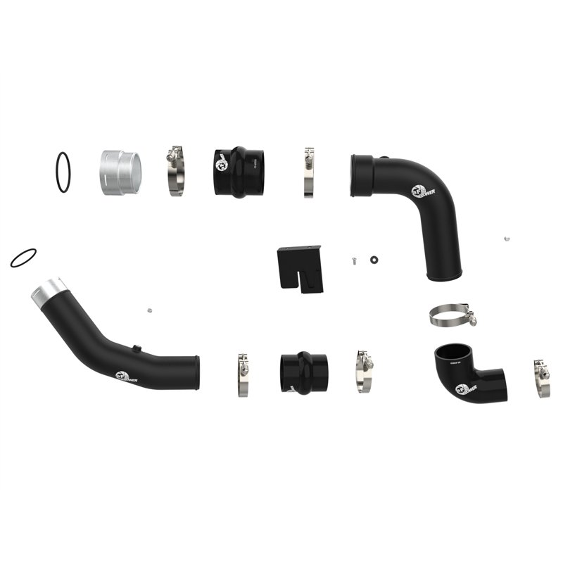 aFe Power | BladeRunner Aluminum Hot and Cold Charge Pipe Kit Black - F-250 / F-350 6.7L 2023-2025
