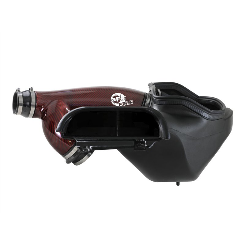 aFe Power | Track Series Red Kevlar/Carbon Fiber Intake System w Pro 5R Filter Black