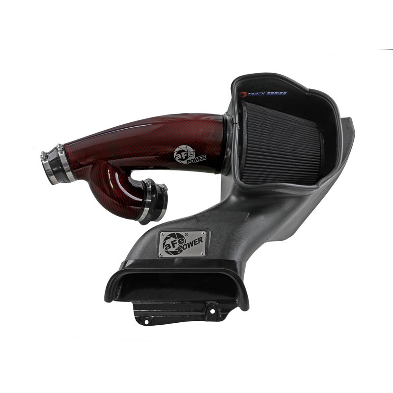 aFe Power | Track Series Red Kevlar/Carbon Fiber Intake System w Pro 5R Filter Black