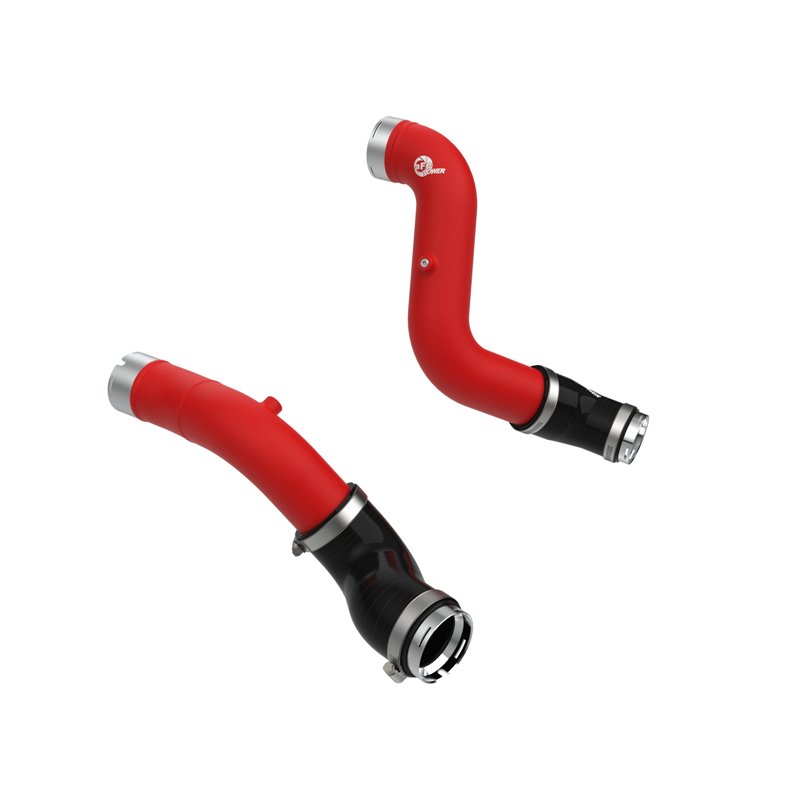 aFe Power | BladeRunner 2-1/2 IN & 3 IN Aluminum Hot and Cold Charge Pipe Kit Red - Colorado / Canyon 2.7T 2023-2026
