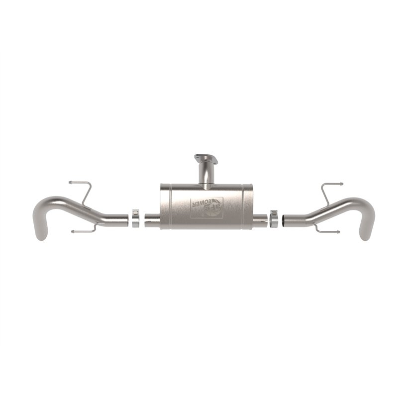aFe Power | Takeda 2-1/2 IN 304 Stainless Steel Axle-Back Exhaust System - CX-70 / CX-90 3.3T / 2.5L 2024-2025