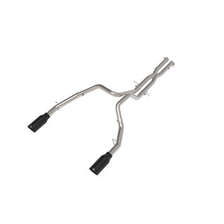 aFe Power | Vulcan Series 3 IN to 3-1/2 IN Stainless Steel Cat-Back Exhaust System Black - Ram 1500 RHO 3.0T 2025