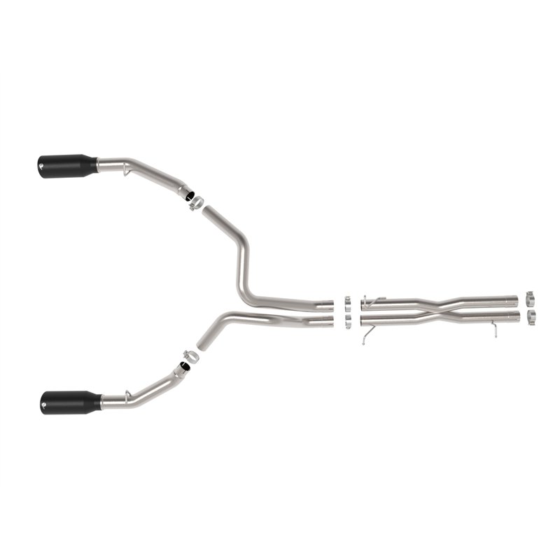 aFe Power | Vulcan Series 3 IN to 3-1/2 IN Stainless Steel Cat-Back Exhaust System Black - Ram 1500 RHO 3.0T 2025