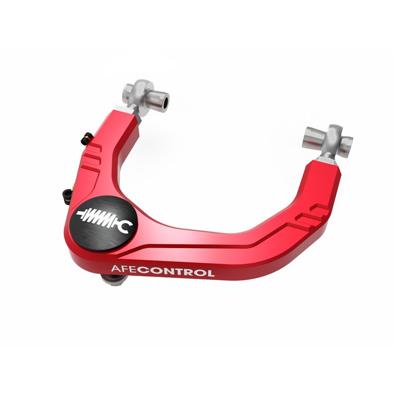 aFe Power | aFe CONTROL Billet Uniball Upper Control Arm Kit Red - 4Runner / Land Cruiser / Tacoma 2.4T 2024-2026