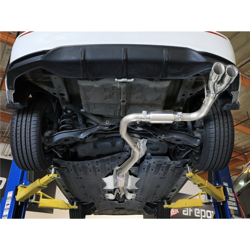 aFe Power | Takeda 2-1/2 IN to 3 IN 304 Stainless Steel Cat-Back Exhaust w/ Polished Tips - Civic 2.0L 2022-2025
