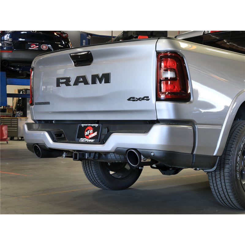aFe Power | Vulcan Series 3 IN 304 Stainless Steel Cat-Back Exhaust System w/Black Tip - Ram 1500 3.0T 2025-2026