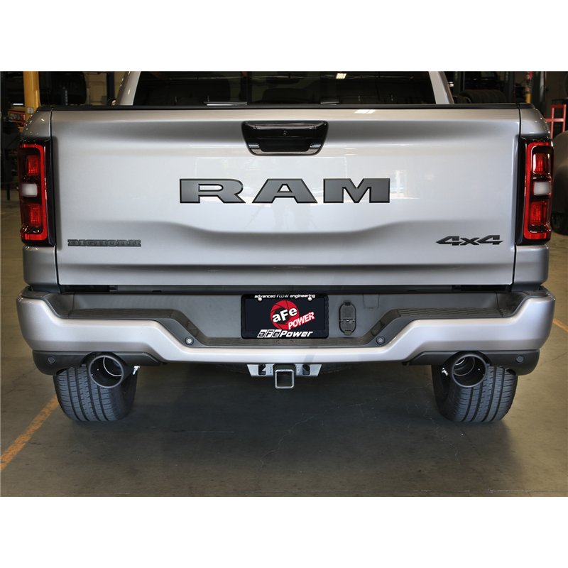 aFe Power | Vulcan Series 3 IN 304 Stainless Steel Cat-Back Exhaust System w/Black Tip - Ram 1500 3.0T 2025-2026