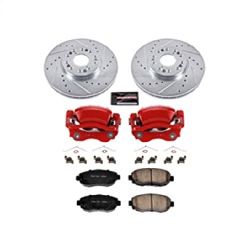 PowerStop | Z23 Evolution Sport Performance Disc Brake Pad/Caliper & Rotor Kit - IS300 Base / Sportcross 3.0L 2001-2005