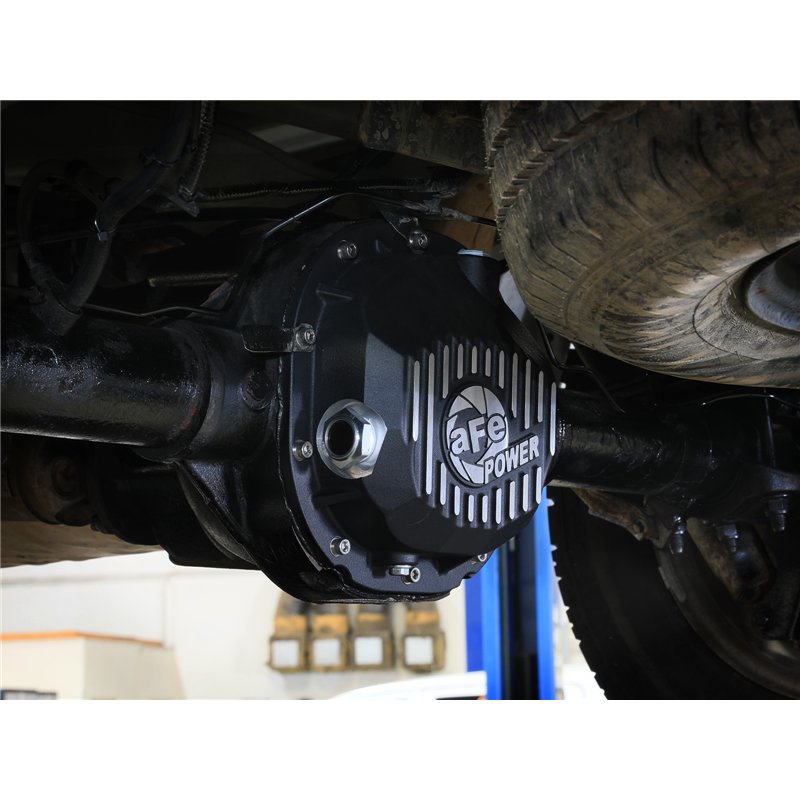 aFe Power | Pro Series Rear Differential Cover Black w/ Machined Fins