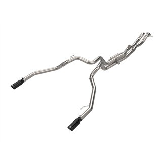 aFe Power | Vulcan Series 3 IN 304 Stainless Steel Cat-Back Exhaust System w/Black Tip - Ranger 3.0T 2024-2026