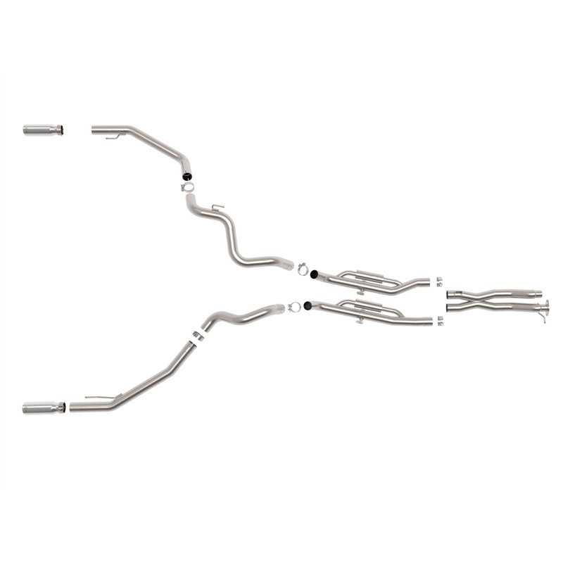 aFe Power | Vulcan Series 3 IN 304 Stainless Steel Cat-Back Exhaust System w/Polished Tip - Ranger 3.0T 2024-2026
