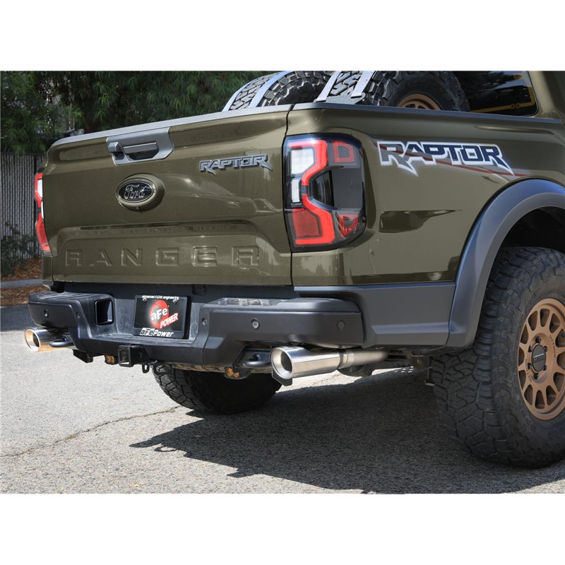 aFe Power | Vulcan Series 3 IN 304 Stainless Steel Cat-Back Exhaust System w/Polished Tip - Ranger 3.0T 2024-2026