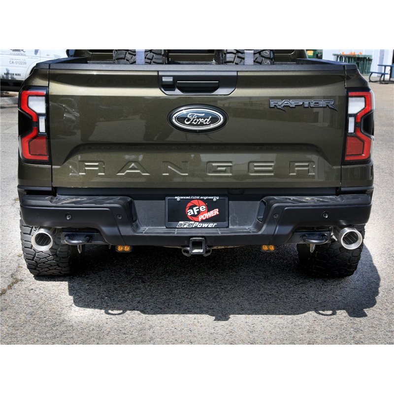 aFe Power | Vulcan Series 3 IN 304 Stainless Steel Cat-Back Exhaust System w/Polished Tip - Ranger 3.0T 2024-2026