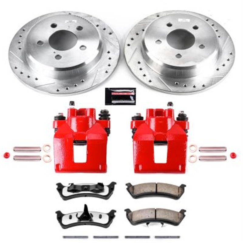 PowerStop | Z36 Extreme Disc Brake Pad/Caliper & Rotor Kit - Explorer / Sport / Ranger / Mountaineer 4.0L / 4.9L 2000-2002 Po...