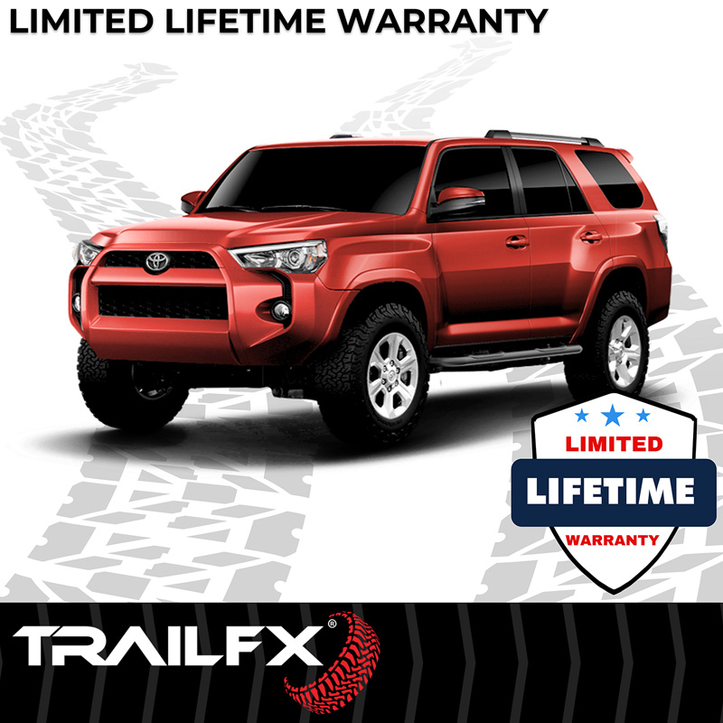 TrailFX | 3 Inch Round Bent, Rocker Panel Mount - 4Runner 2.4T 2025-2026