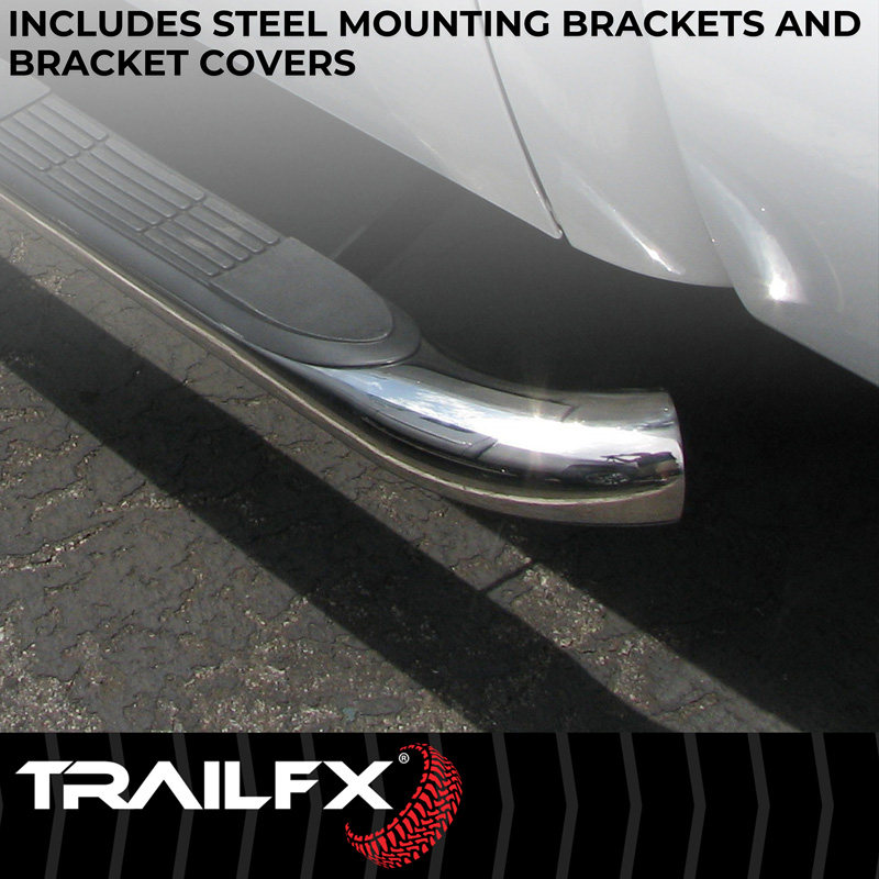 TrailFX | 3 Inch Round Bent, Rocker Panel Mount - Land Cruiser 2.4T 2024-2025