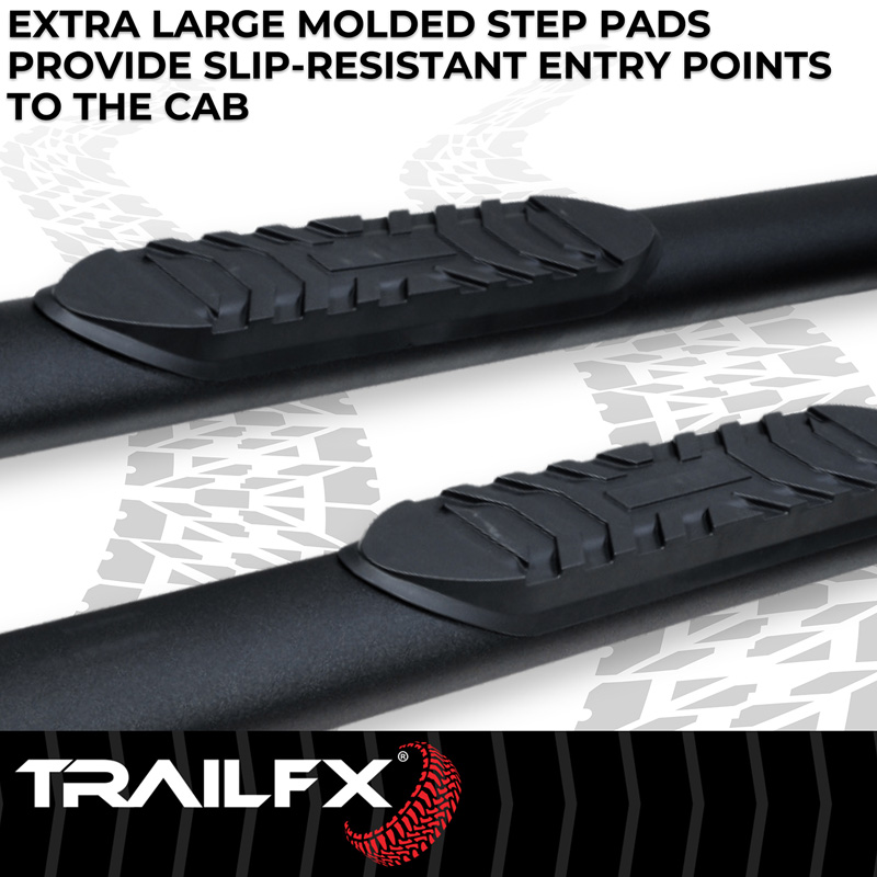 TrailFX | 4 Inch Oval Straight, Rocker Panel Mount - 4Runner 2.4T 2025-2026