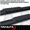TrailFX | 4 Inch Oval Straight, Rocker Panel Mount - 4Runner 2.4T 2025-2026