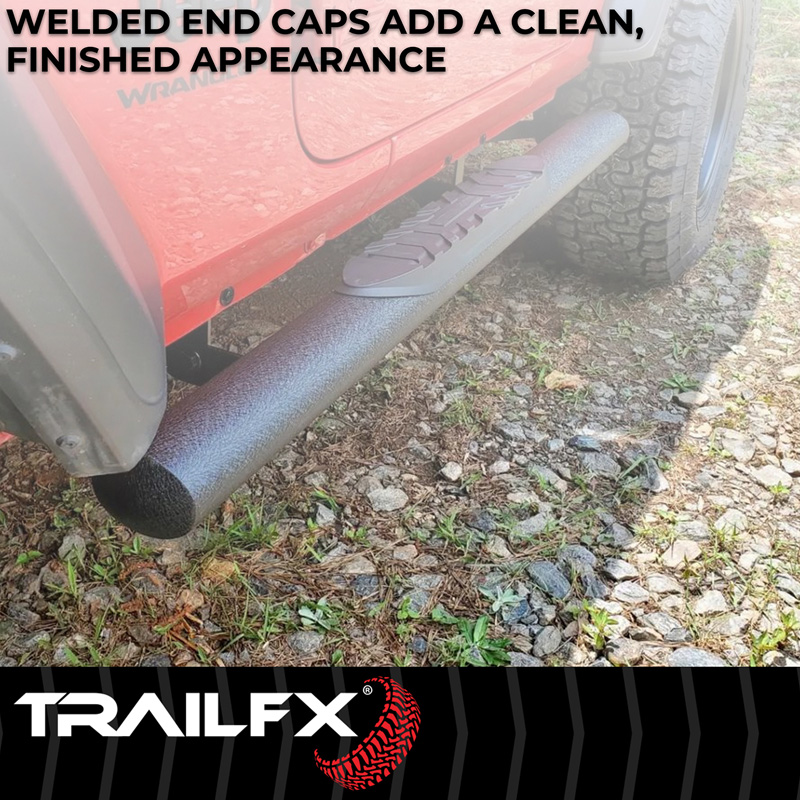 TrailFX | 4 Inch Oval Straight, Rocker Panel Mount - 4Runner 2.4T 2025-2026