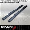 TrailFX | 4 Inch Oval Straight, Rocker Panel Mount - 4Runner 2.4T 2025-2026