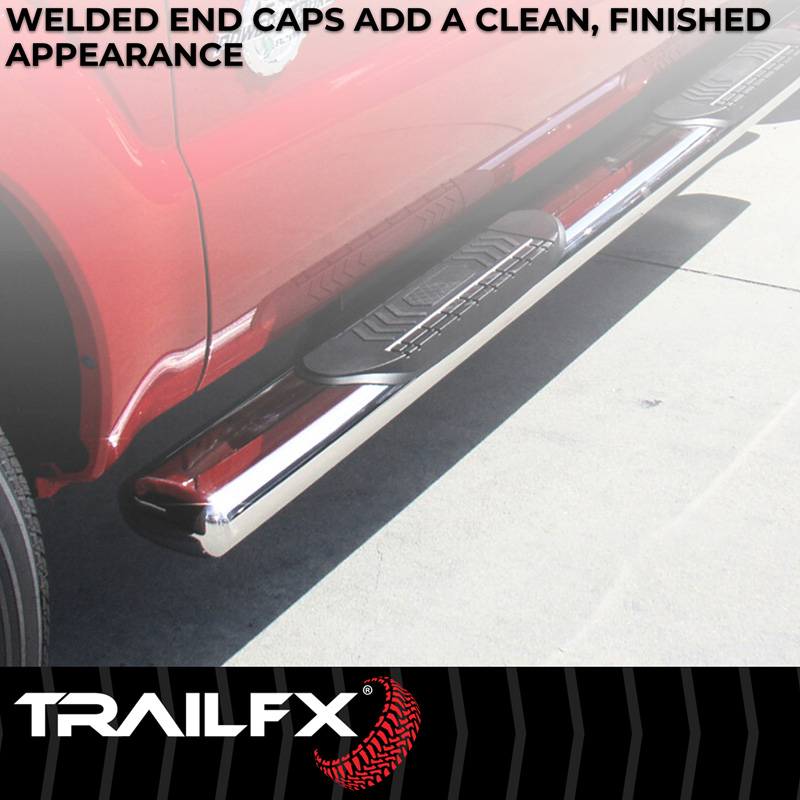 TrailFX | 6 Inch Oval Straight Pol Stainless Steel Frame Body Mount Bolts - Chevrolet / GMC 2001-2014