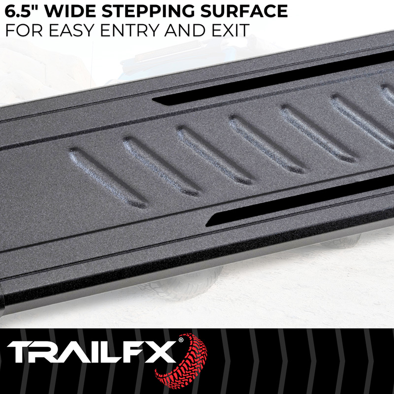 TrailFX | With 6-1/2 Inch Wide Step Area, Rocker Panel Mount - Land Cruiser 2.4T 2024-2025