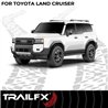 TrailFX | With 6-1/2 Inch Wide Step Area, Rocker Panel Mount - Land Cruiser 2.4T 2024-2025